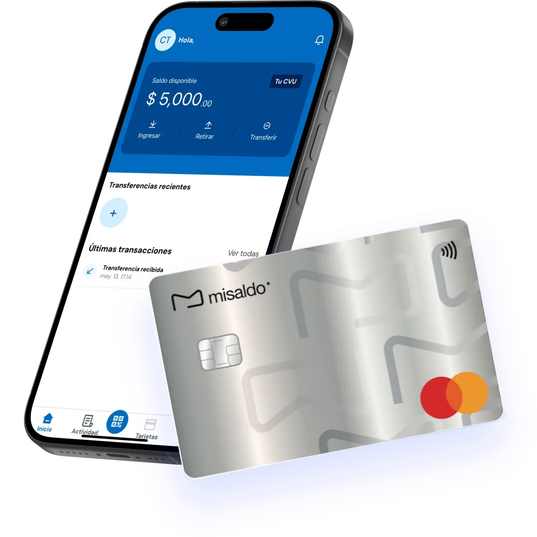 Imagen de un celular con la aplicación